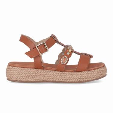 Imagem de Sandália Sol Anabela Médio Ocre - Piccadilly, 37