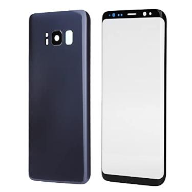 Imagem de RiToEasysports Conjunto de Substituição do Vidro Frontal Traseiro No S8, Conjunto de Novas Peças de hortelã para Reparar Telas Quebradas, Adequadas para Usuários do S8 (Roxo)