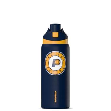 Imagem de Hydrapeak Garrafa de água Indiana Pacers 947 ml oficialmente licenciada pela NBA com tampa Chug, água isolada de aço inoxidável