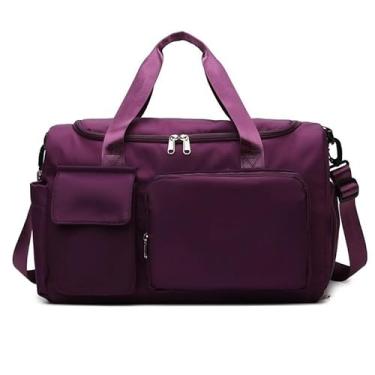 Imagem de Bolsa Mala de Viagem Multifuncional de Grande Capacidade Resistente e Impermeável(Roxo)