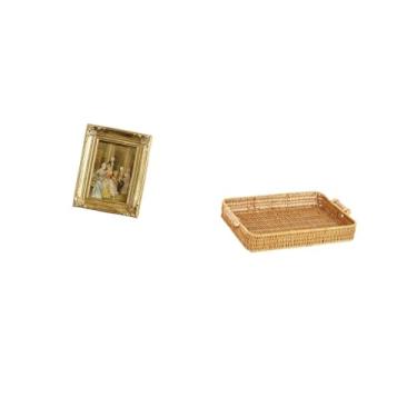 Imagem de Fenteer Porta-retratos de Resina para Fotos, Porta-cartões, Pôster, Porta-retratos de Vidro, Cestas de Frutas, Tigela para Servir Lanches, Prato de Pão para M