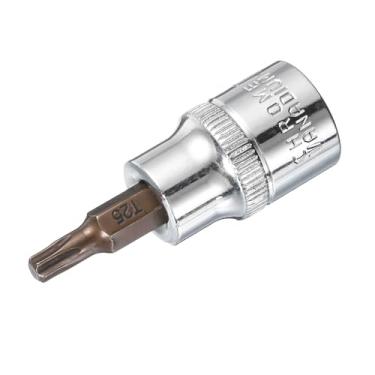 Imagem de Soquete Torx Bit T25 de 3/20.3 cm, soquetes CR-V de brocas de aço S2, comprimento de 48 mm, uso com chave catraca, barra deslizante, haste de extensão