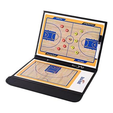 Imagem de Newmind Kit de tabuleiro magnético de treinamento de basquete para treinamento, ímãs de treinadores de estratégia com apagamento a seco, placa de treinamento para treinamento