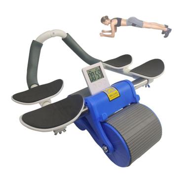 Imagem de Rolo Abdominal Roda Exercicio Braço Ombro Costas Lombar Musculaçao Prancha Treino Academia Musculo