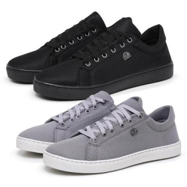 Imagem de Kit 2 Tênis Masculino Casual Super Leve Estiloso Confortável - Bless A