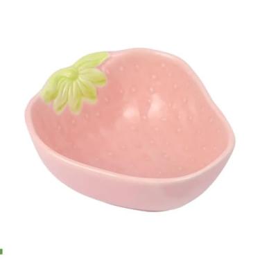 Imagem de Copo de Alimentação Cerâmica em Forma Morango para Hamster Universal Comida e Água Pequenos Animais Estimação Adequado Camundongos Ratos Chinchilas Porquinhos-da-Índia Seguro Fácil Usar Longa Vida Úti