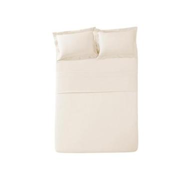Imagem de Jogo de Cama Queen Döhler Marie 300 Fios 4 Peças, Bege