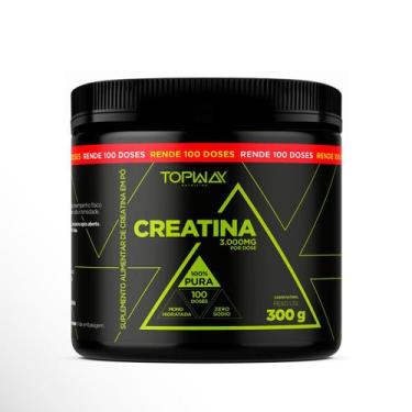 Imagem de Creatina 100% pura monohidratada pote 300g topway sem sabor em pó