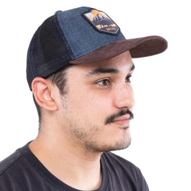 Imagem de Boné Buffalo Utah Azul de Aba Curva - Invictus-Unissex