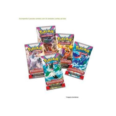 Imagem de 30 Figurinhas (Cartas) Pokémon Escarlate e Violeta Evoluções em Paldea