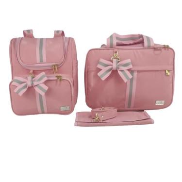 Imagem de Bolsa maternidade de luxo rosa - LET BABY BOLSAS DE MATERNIDADE