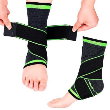 Imagem de Tornozeleira Esportiva Ajustável Ideal Musculação E Futebol