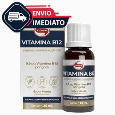 Imagem de Metilcobalamina Gotas Sublingual Vitafor Alta Concentracao Suplemento 