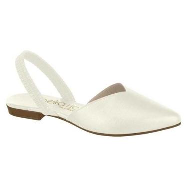 Imagem de Sapatilha Mule Feminino Beira Rio com Elástico Ref.4134.446, Off white