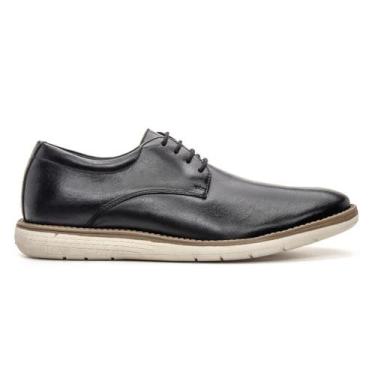 Imagem de Sapato 5304 Naturally Preto Masculino Couro Legitimo Esporte Fino Oxfo