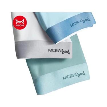 Imagem de Boxers Antibacterianos De Seda De Gelo Para Homens, Pacote Com 3, Roup