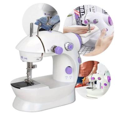 Imagem de Mini Máquina De Costura Portátil Elétrica Com Pedal - Nilo-imports