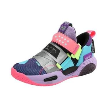 Imagem de Tênis De Basquete Infantil Leve E Antiderrapante Para Meninos E Menina