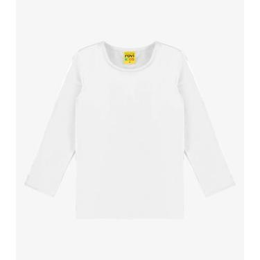 Imagem de Camiseta Feminina Manga Longa Térmica Rovi Kids Branco, 3, Branco