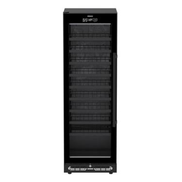 Imagem de Adega Cave In Touch 200 Preto Fosco Porta Invertida - Venax, 220V