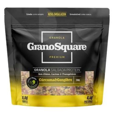 Imagem de Granola Salgada Protein Cúrcuma e Gengibre GranoSquare 200g