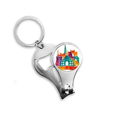 Imagem de Culture Customs Architecture Landmark Nail Nipper Ring Chaveiro Abridor de Garrafas Cortador