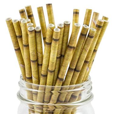 Imagem de Canudos de papel para sobremesa congelados, Fun Bamboo, 50