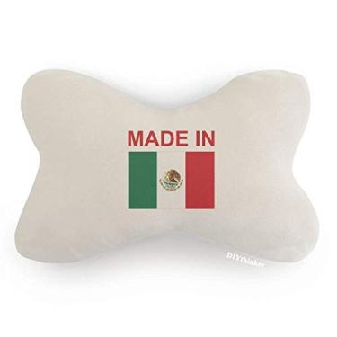 Imagem de DIYthinker Almofada de apoio de cabeça feita no México Country Love para decoração de pescoço