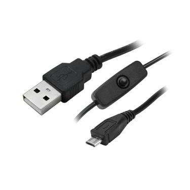 Imagem de 5+ Cabo Micro USB Robótica - Micro USB + USB a Macho - On/Off - 1.20M - Preto