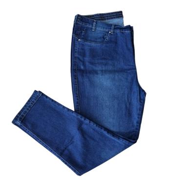 Imagem de Calça Feminina Jeans com Elastano Cigarrete Oversized Destroyed Dirty Plus Size Shyros