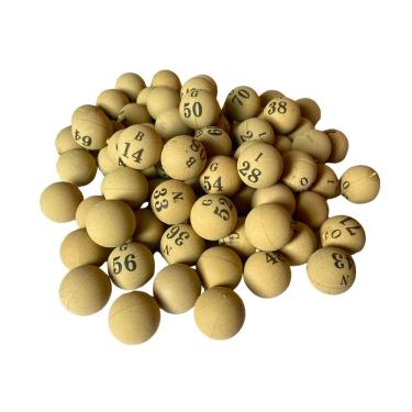 Imagem de Bolinhas Numeradas 1 A 75 Plásticas 16 MM Para Jogo De Bingo N°1