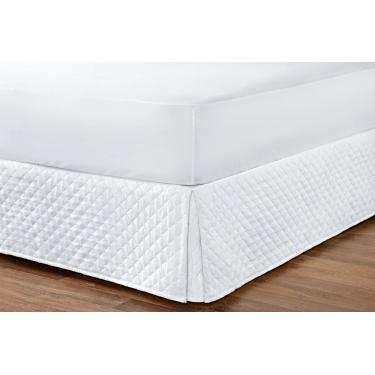 Imagem de Saia Box Casal Matelada 01 Peça - Branco