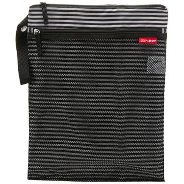 Imagem de Skip Hop Bolsa Wet Dry, Grab & Go, listras pretas e brancas