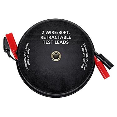 Imagem de Cal Hawk Tools Cabos de teste retráteis de 2 fios de 30 m (calibre 18)