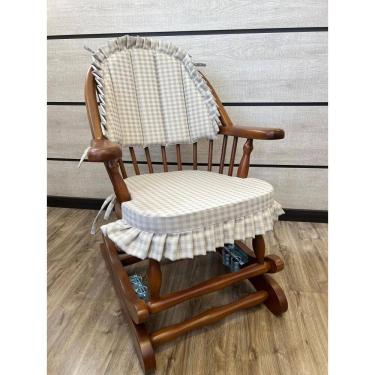 Imagem de Cadeira de Balanço Frapê Cinza 90/40 x 60 x 50 - Moveis De Gramado