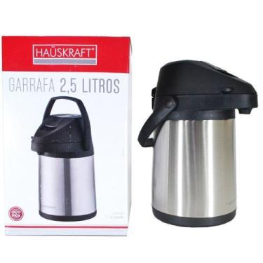 Imagem de Garrafa Térmica Inox com Alavanca Hauskraft 2,5 Litros - Haüskraft
