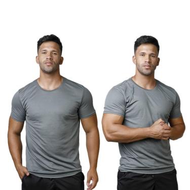 Imagem de Kit 2 Camisetas Masculina Ultraleve Treino Corrida Academia-Masculino