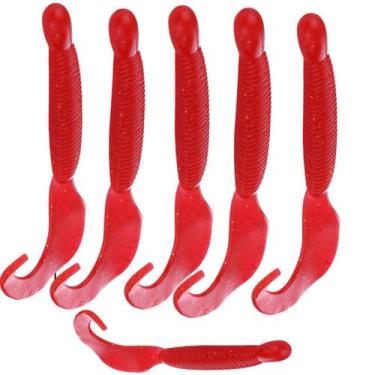 Imagem de Kit 6 Iscas Artificiais Grub Shad 12cm 9.2g Para Tucunaré Traíra - FSS