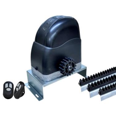 Imagem de KIT MOTOR PORTÃO DESLIZANTE RCG AL 450Kg 1/4CV COM BASE, 220V