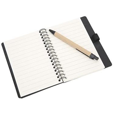Imagem de Caderno Portátil Simples Bobina Dupla Bloco de Notas de Couro Com Caneta de Inserção Busin Office StationeryBlue Seu Com Adesivos Transparentes de Cores para Animais de Estimação