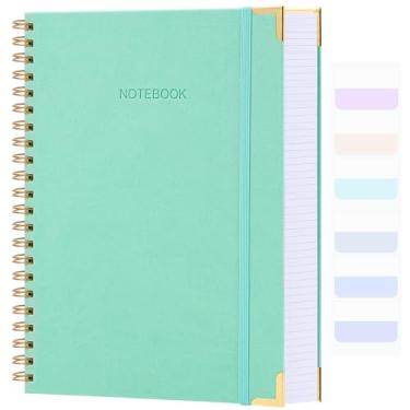 Imagem de Caderno de papel quadriculado, caderno espiral de 21,5 cm x 28 cm, caderno gráfico de capa dura de 300 páginas para escola, cadernos de couro para trabalho, engenharia, caderno grosso e grande com grade A4, 5 quadrados, 24 unidades, azul-petróleo