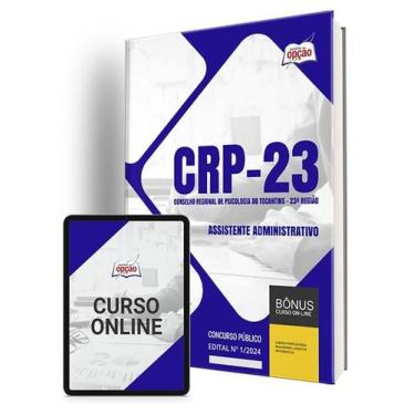 Imagem de Apostila CRP 23 2024 - Assistente Administrativo - Apostilas Opção