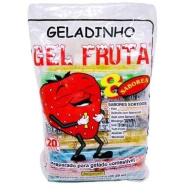 Imagem de Kit 3Pcts Geladinho 55Ml Gelfruta Gelinho De Frutas-120Un - Gel Fruta