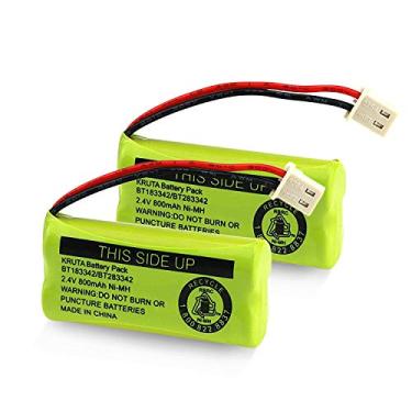 Imagem de Kruta BT183342/BT283342 2.4V 800mAh Ni-MH bateria, também compatível com baterias de telefone sem fio AT&T VTech BT166342/BT266342 BT162342/BT262342 2SN-AAA40H-S-X2