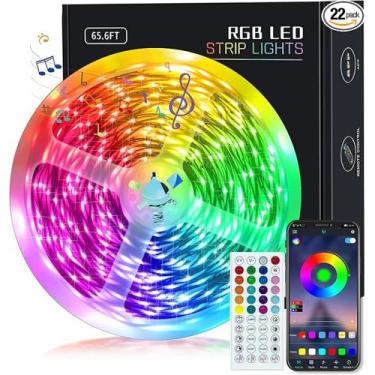 Imagem de Controle a faixa de luz LED que muda de cor para festas no quarto - M-