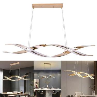 Imagem de Lustre Luminaria Pendente Molecular DNA 76w Led Luxo Espiral Moderno D