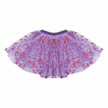 Imagem de Saia Tule Halloween Roxa Com Sangue - 30cm