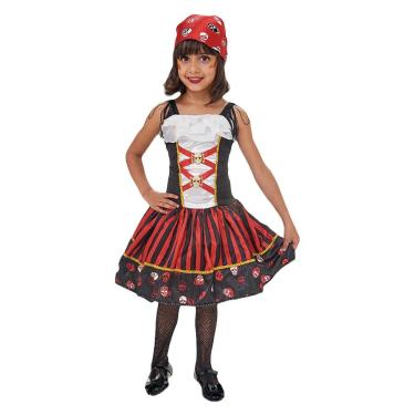 Imagem de Fantasia Halloween Infantil Pirata Maju Com Bandana Tamanho Gg