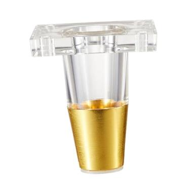 Imagem de Ｂｅｓｇａ Protetor de perna de móveis, pé de armário de TV, acrílico, elegante, redução de ruído, perna de cadeira, pé de sofá para prateleira, mesa, armário, 8 Cm