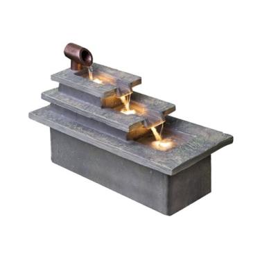 Imagem de Fonte de mesa pátio ornamentos de água corrente ciclo de riqueza escritório fonte fortuna desktop decoração de casa simples fonte interna (médio)